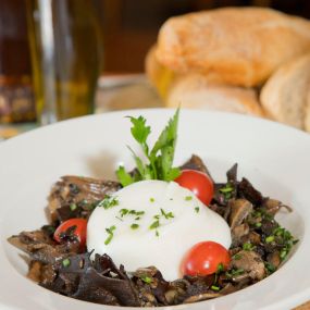 Burrata e Funghi