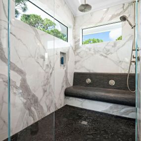 Gorgeous shower remodel!
