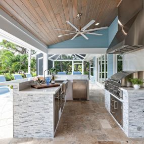 A gorgeous Outdoor Kitchen renovation.