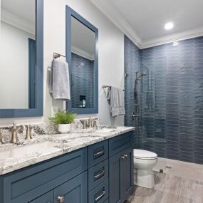 A Beautiful Bathroom Update in Blue!