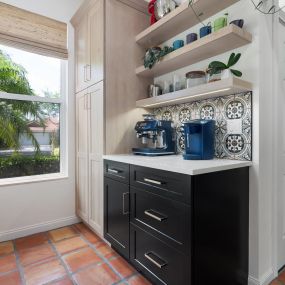 Coffee bar with Showplace cabinetry