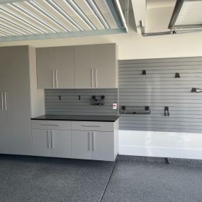 This garage makeover solved storage needs and looks fantastic!