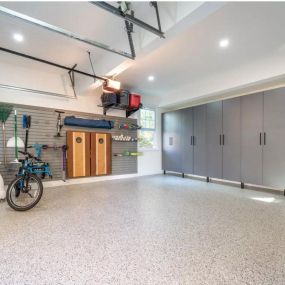 Our whole garage transformations are both functional and vusually stunning! Our cabinetry solutions are designed to make an impact, and our epoxy flooring is sleek. We pay attention to detail.