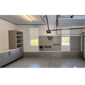 Maximize every inch of your garage with our custom storage solutions and upgrade your floor with a commercial grade epoxy