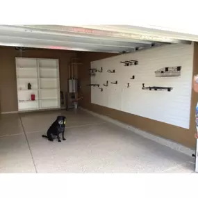 Is your garage out of control? Our designers can help you organize with custom storage options like with this client in Charlotte, NC.