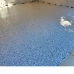 Our PremierOne polyaspartic floor coating is not only easy on the eyes but easy to clean. Check out that shine!