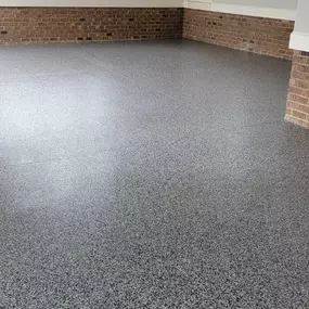 Your garage never looked so good! Create your dream garage with our commercial grade epoxy flooring.