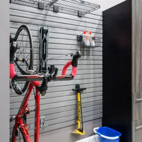 Discover the joy of clutter-free with custom slatwall for all your storage needs!