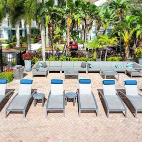 Sun Deck and Poolside Lounging Areas