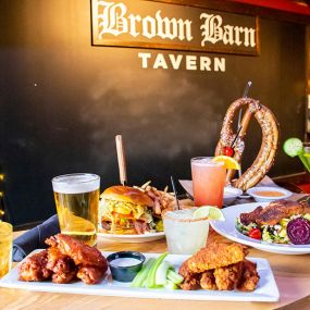 Hospitality is our passion!
Owned by two local families, the focus at Brown Barn is on authenticity, and that shines in our eclectic menu of classic, from-scratch American fare, which features comfort foods with loads of fresh, locally sourced ingredients.