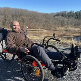Happy Lancaster Recumbent customer