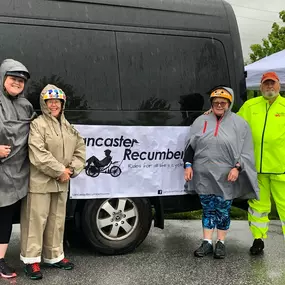 Rain or shine we're always ready to ride at Lancaster Recumbent!