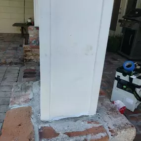 After photo of wood rot repair on home with Preservan