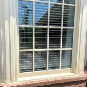 After photo of wood rot repair on window with Preservan