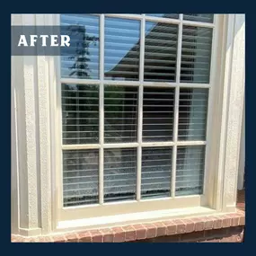 After photo of wood rot repair on window with Preservan