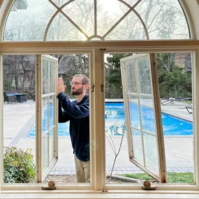Wood rot repair window frame
