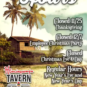 Holiday Hours