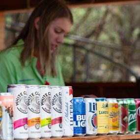 Partake in endless lake fun then refuel with delicious bites and kid friendly and adult friendly beverages at our Island Food Truck and Cabana Bar!