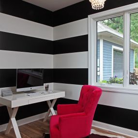 Create a bold new home office in your home addition