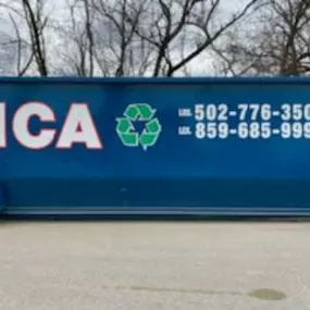 One of our dumpsters near Louisville KY.