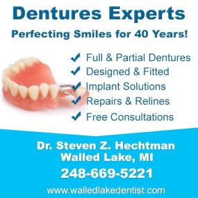 Dentist Specializing in Dentures Walled Lake MI