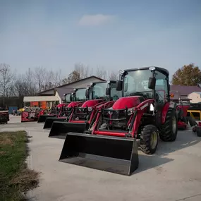 New added to our quickly selling inventory is the Yanmar 235C. These 35hp tractors come standard with a cab so you can work in comfort this coming winter! Contact us to find out more about this tractor, and while you're at it, ask us about the awesome rebates available on this model!