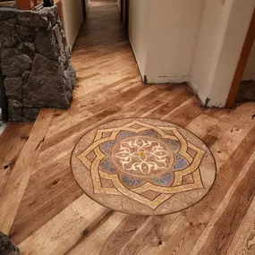 Hickory Flooring Install - Medallion