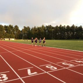 Athletics track at Weir Archer Athletics and Fitness Centre