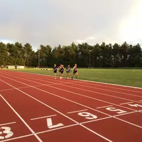 Athletics track at Weir Archer Athletics and Fitness Centre