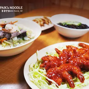 Paik's Noodle - Hong Kong Banjum 0410 in Aurora, CO 80014 Korean Chinese Food Restaurant | Address: 12101 E Iliff Ave Suite K, Aurora, CO 80014 | Phone: 303-284-7176