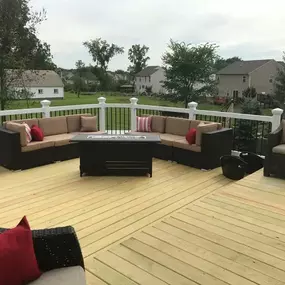 Custom Deck Built by Hen-House Decks, the trusted Deck builder in Ohio