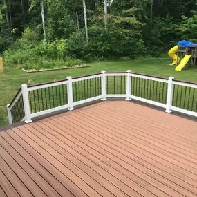 Custom Composite Decking Project built in Ohio by Hen-House Decks