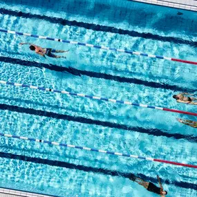 Outdoor pool at David Lloyd Veigy