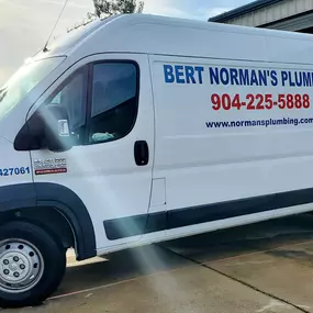 Bert Norman's Plumbing service truck serving Yulee, FL.