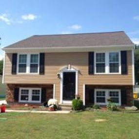 New windows, siding, trim and gutters