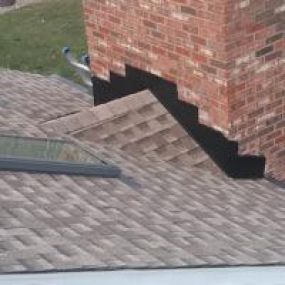 Cricket on roof replacement just completed