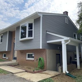 After Front & Side-Vinyl Siding & Gutters Replaced