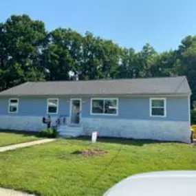 New windows and siding.