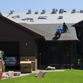 During the roofing process