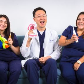 Dr. Kim and his staff at Brighter Day Dental
