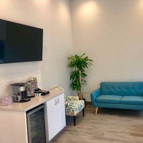 The waiting area at Brighter Day Dental