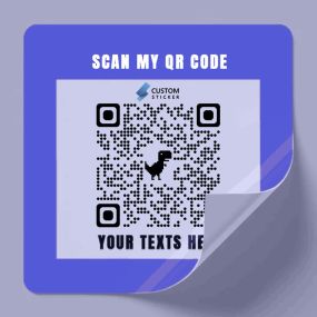 Custom QR CODE Stickers on CustomSticker