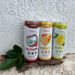 Mitra 500mg of kava root extract sourced from Pacific islands in Orange Dreamsicle, Lemonade, Strawberry Watermelon, and Coconut Lychee.