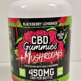 Hemp Bombs CBD gummies with CBG and mushroom extract. 30 gummies pr bottle