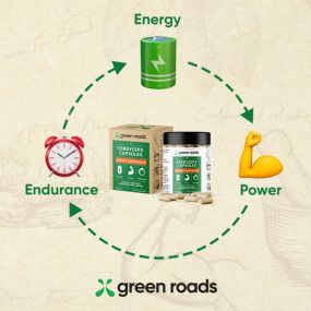 Green Roads Mushroom Capsules - Energy & Endurance