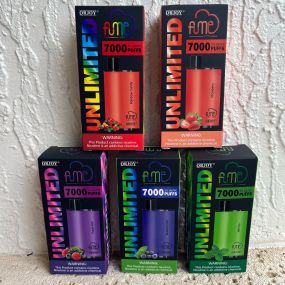 New Fume Unlimited 7000 Puffs in various flavors.