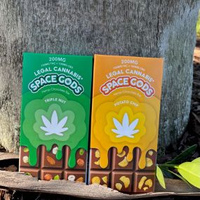 Space Gods Delta 9 THC and CBD chocolates 200mg