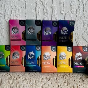 Koi D8 Carts in Indica, Sativa and Hybrid strains