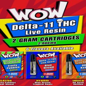 WOW Delta 11 Live Resin 2G Carts