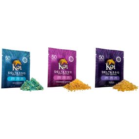 Koi Delta 8-9-10 Pop Crystals - Three types of THC all blended together for an uplifting, but relaxing and mildly euphoric effect.